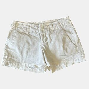 GAP Women's White Casual Cotton Shorts